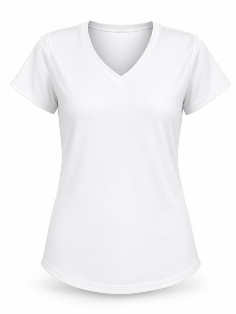 Gaiam Shirt Women White V-Neck Short Sleeve Size M